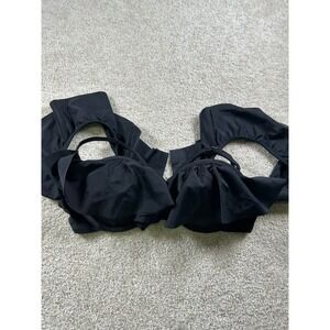 Raisins Women's Black Push Up Bra‎ Swimwear Top Size M Nylon